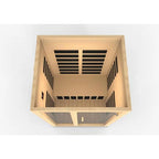 Dynamic Santaigo 2-Person Low EMF (Under 8MG) FAR Infrared Sauna (Canadian Hemlock)