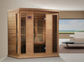 Dynamic Infrared Maxxus 4 - Person Bluetooth Compatible FAR Infrared Sauna in Hemlock