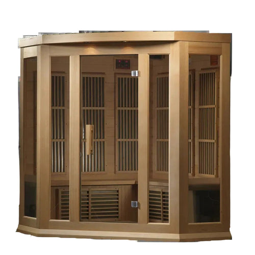 Dynamic Infrared Maxxus 3 - Person Bluetooth Compatible FAR Infrared Sauna in Hemlock