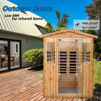 4 - Person Bluetooth Compatible FAR Infrared Sauna in Fir