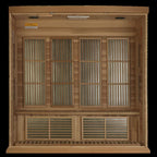 Dynamic Infrared Maxxus 4 - Person Bluetooth Compatible FAR Infrared Sauna in Hemlock