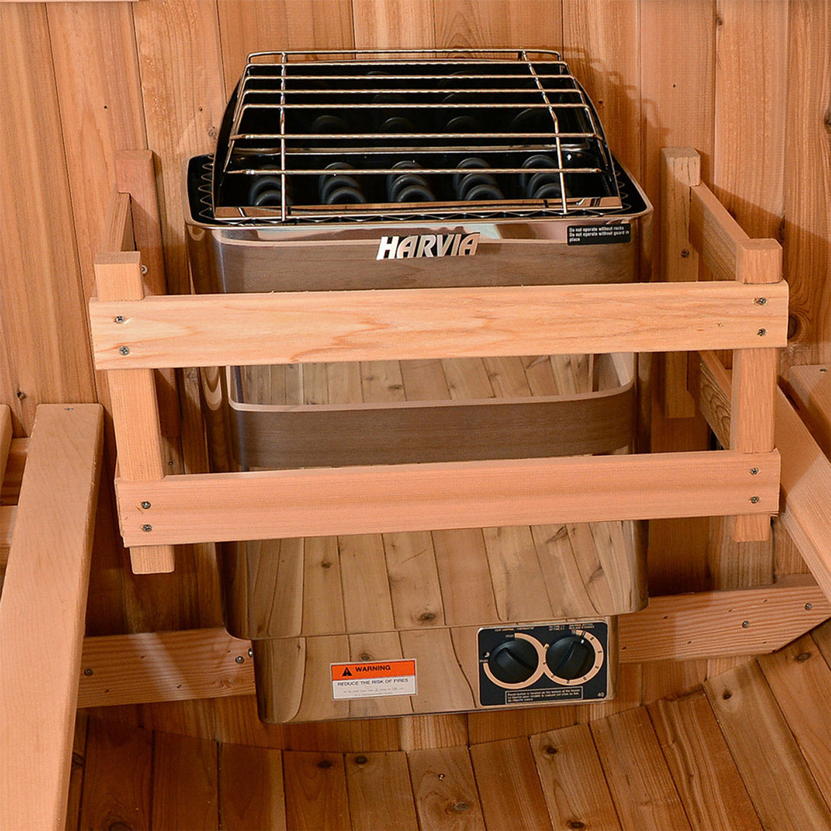 Almost Heaven Saunas Duet 2-Person Outdoor Barrel Sauna