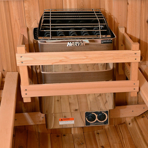 Almost Heaven Saunas Duet 2-Person Outdoor Barrel Sauna