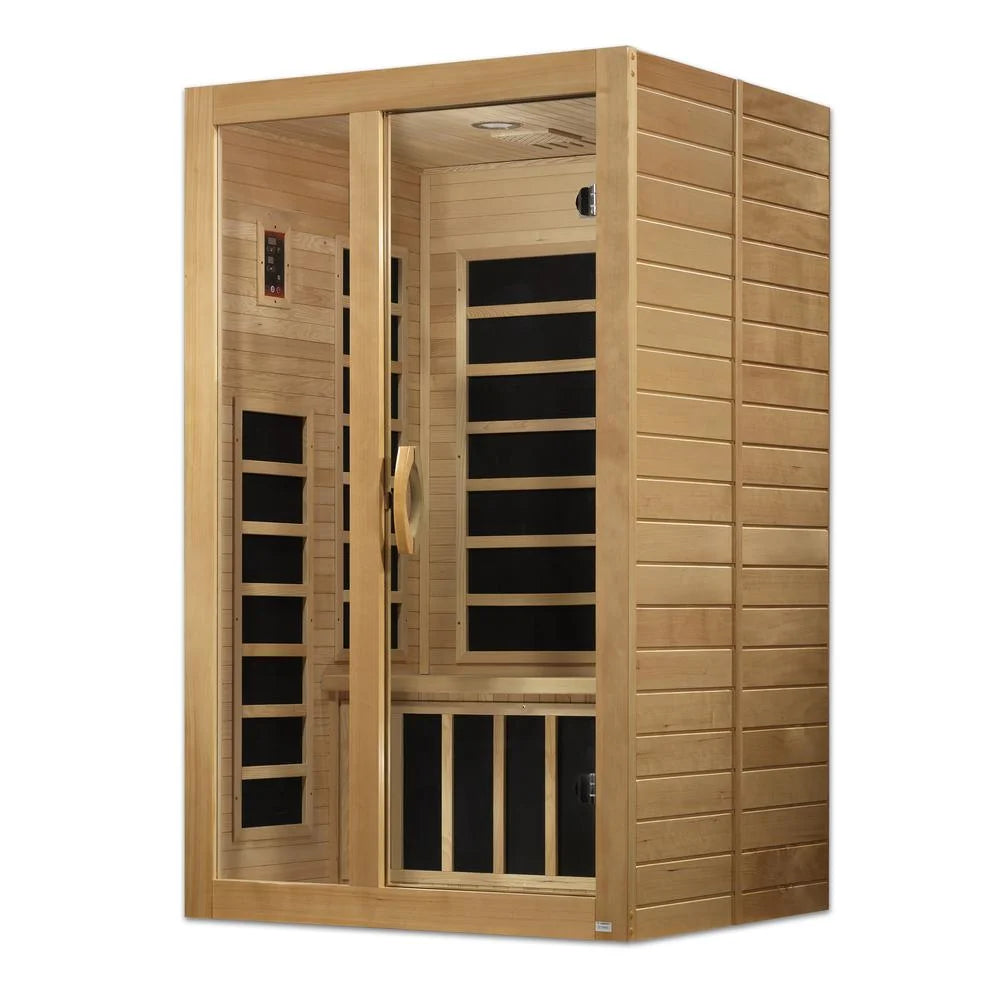 Dynamic Santaigo 2-Person Low EMF (Under 8MG) FAR Infrared Sauna (Canadian Hemlock)