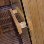 Thermora Large Premium American White Oak Outdoor Wooden Barrel Sauna With 4.5KW Sauna Heater (SAK45968)