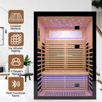 Thermora Luxury 2-Person Canadian Hemlock Wood Far Infrared Home Sauna (SAK02184)