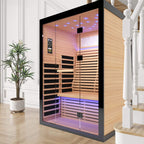 Thermora Luxury 2-Person Canadian Hemlock Wood Far Infrared Home Sauna (SAK02184)
